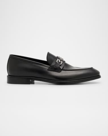 Ferragamo Men's Doupont Lux Leather Bit Loafers