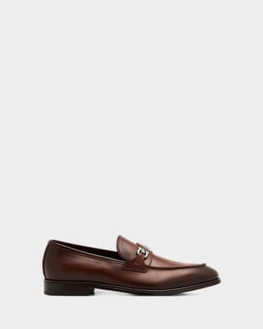 ferragamo brown dress shoes Mens Vintage Brown Italian Leather Dress Shoes, 2 Buckles, Salvatore F –  The Hip Zipper Nashville main image 0