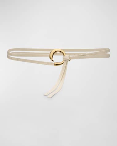 Bottega Veneta Cintura Leather Wrap Belt