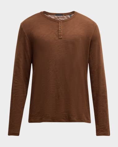 ATM Anthony Thomas Melillo Men's Slub Jersey Henley Shirt