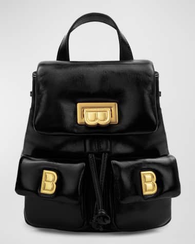 Brandon Blackwood Avi Drawstring Padded Leather Backpack