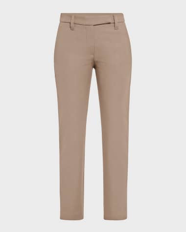 Brunello Cucinelli Cotton Slim-Fit Cropped Pants