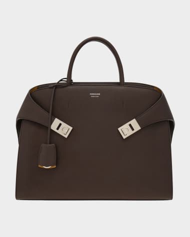 Ferragamo Men's Hug Leather Briefcase