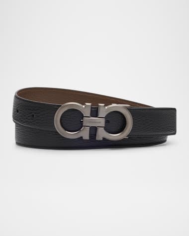 Ferragamo Men's Reversible Gancini-Buckle Belt