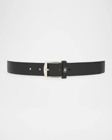 Ferragamo Men's Gancio-Loop Reversible Calfskin Belt