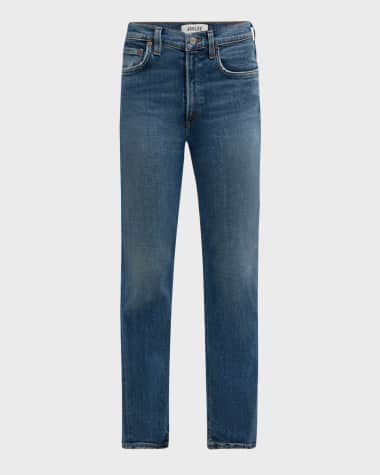 AGOLDE Kya Mid-Rise Straight Crop Jeans