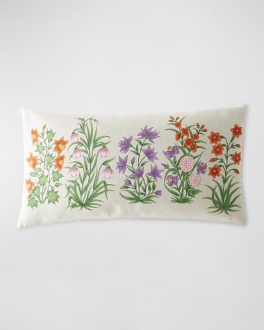John Robshaw Garden Party Bolster Pillow, 17" x 32"