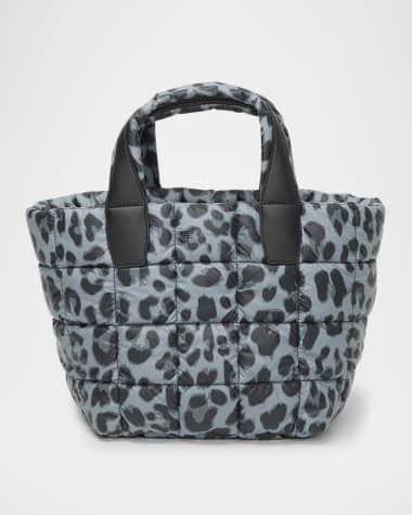 VeeCollective Porter Small Leopard Quilted Tote Bag