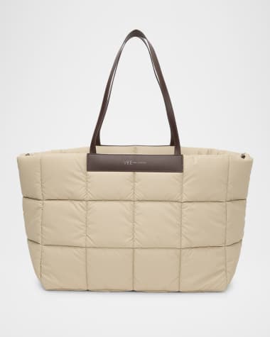 VeeCollective Porter Quilted Nylon East-West Tote Bag