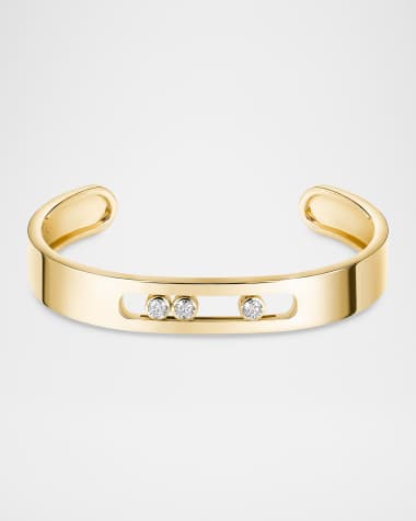 Messika MOVE JOAILLERIE 18K YELLOW GOLD DIAMOND CUFF