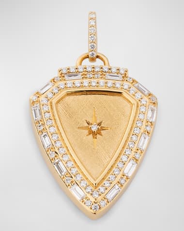 Sorellina 18K Yellow Gold Pendant with GH/SI Diamonds, 32x22mm