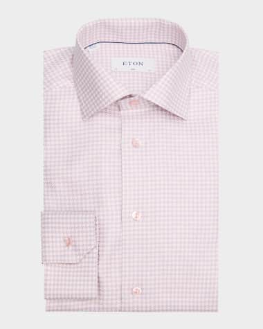Eton Men's Signature King Twill Slim-Fit Check Dress Shirt