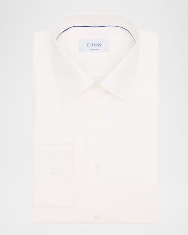 Eton Men's Evening Floral Jacquard Contemporary-Fit Dress Shirt
