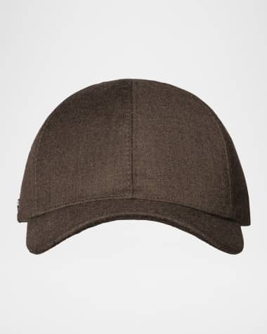 Eton Men's Knitted-Back Brushed Wool Baseball Cap