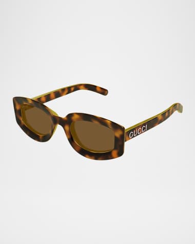 Gucci Oval Plastic Sunglasses