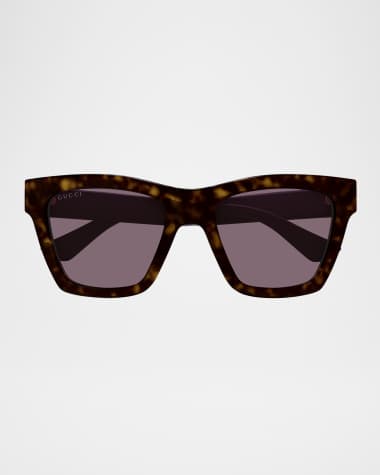 Gucci Cat-Eye Gradient Plastic Sunglasses