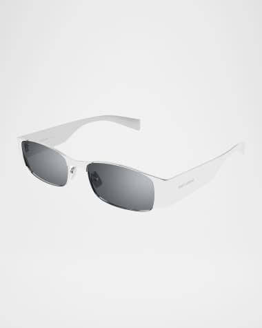 Saint Laurent Rectangular Metal Sunglasses