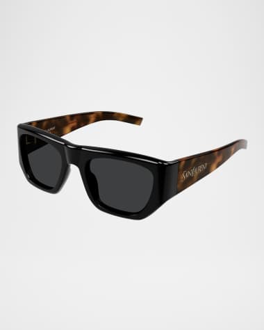 Saint Laurent Rectangle Acetate Sunglasses