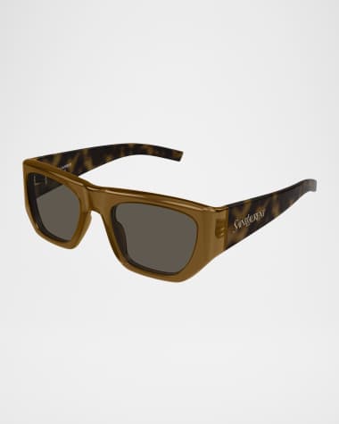 Saint Laurent Rectangle Acetate Sunglasses