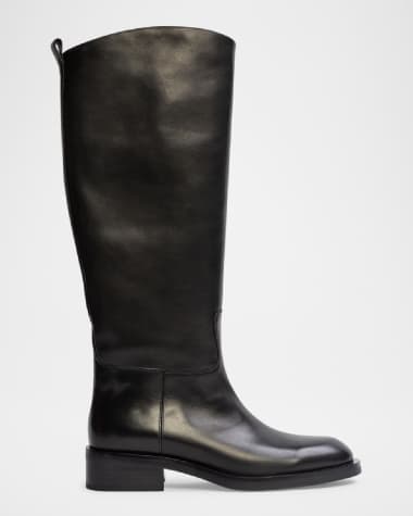 Black Suede Studio Pace Suede Knee Boots