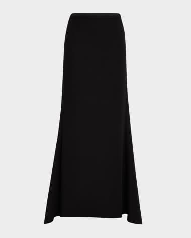 Ungaro A-Line Maxi Skirt with Train