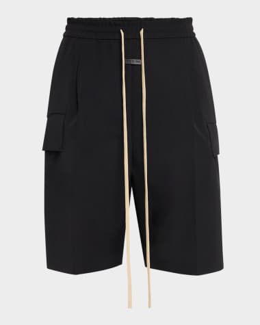 Fear of God Men's Weighted Twill Cargo Shorts