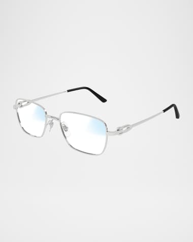 Cartier Men's CT0519SM Metal Rectangle Sunglasses