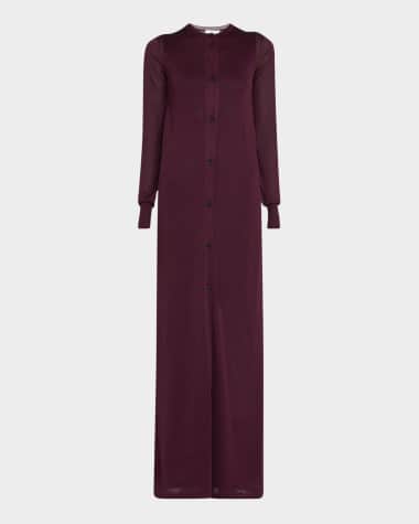 Ferragamo Long Lurex Knit Cardigan