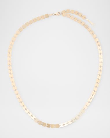 LANA 14K Yellow Gold Laser Square Chain Necklace, 18"L