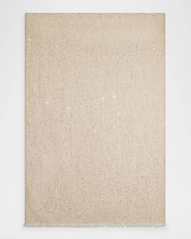 Ferragamo Star Sequin-Embellished Scarf