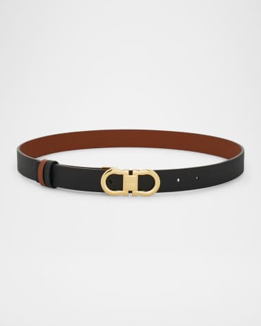 Ferragamo Reversible Gancini Leather Belt