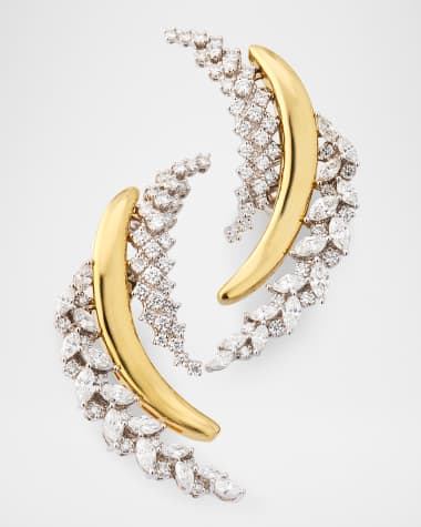 Yeprem 18K Yellow Gold Golden Strada Diamond Earrings