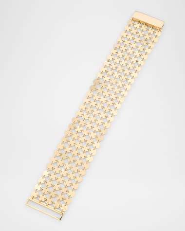 LANA 14K Yellow Gold Laser Mega Chainmail 5-Row Bracelet