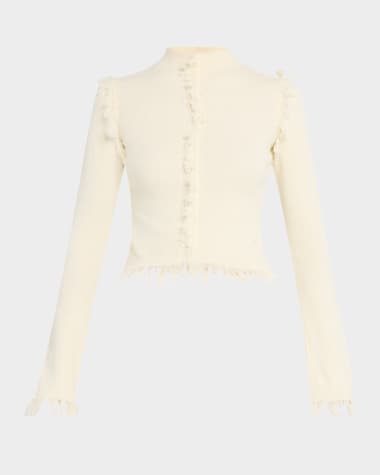 CLEA Albi Fringe Knit toP