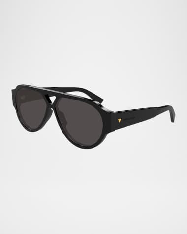 Bottega Veneta Men's Bv1318sm Acetate Aviator Sunglasses