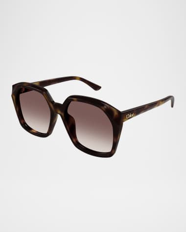 Chloe Acetate Round Sunglasses