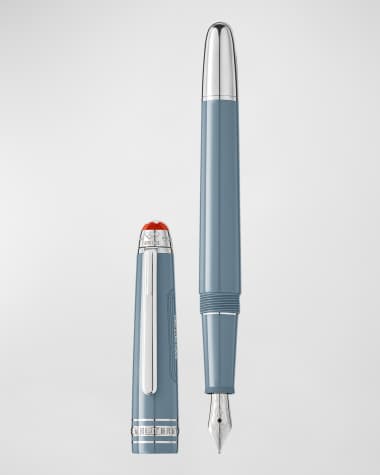 Montblanc Luxury Fountain Pen Olympics Chamonix, Blue-Grey
