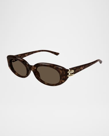 McQueen Round Acetate Sunglasses