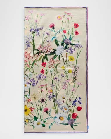 St. Piece Whitney Double Sided Floral-Print Scarf