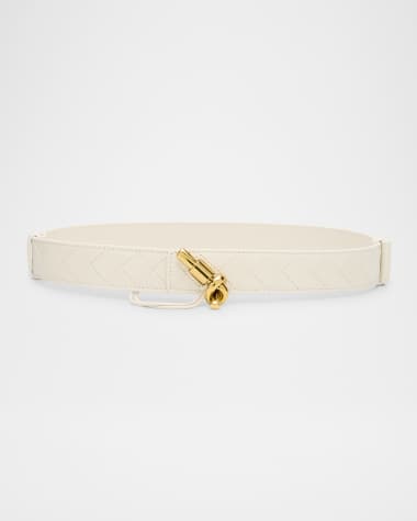 Bottega Veneta Knot Buckle Medium Calf Leather Belt