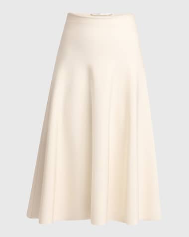 THE ROW Harley Midi A-Line Skirt