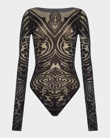 ETRO x Wolford x Etro Tattoo String Bodysuit