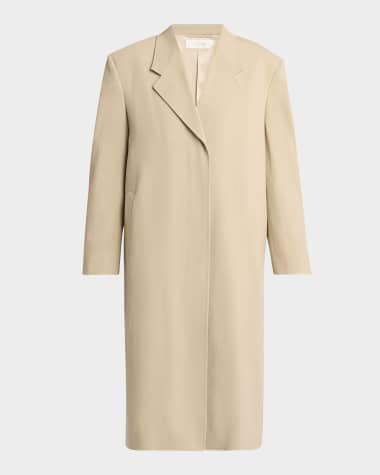THE ROW Elea Single-Breasted Long Coat