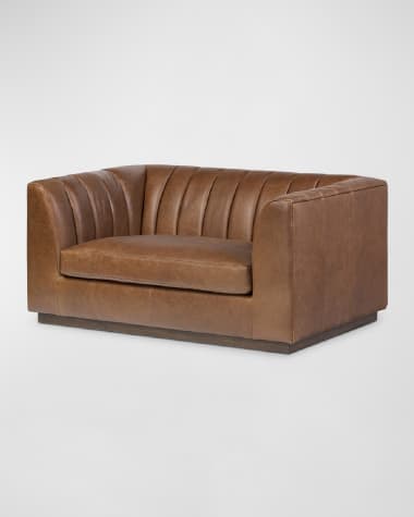 Four Hands Alec Leather Chair and a Half