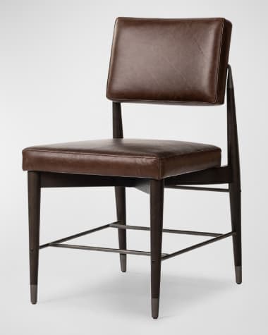 Four Hands Anton Leather Dining Side Chair