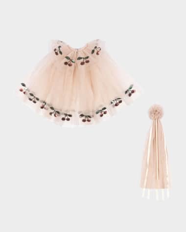 Konges Slojd Girl's Princess Sequin Cape Costume, Size 2-8