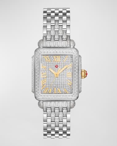 MICHELE Special Edition Deco Madison Mid Diamond Ultimate Pave Watch