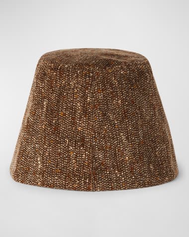 Loro Piana Kimi Embellished Tweed Corduroy Bucket Hat
