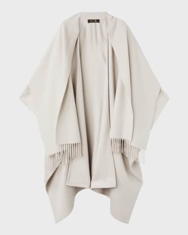 Loro Piana Daisy Fringed Cashmere Cape