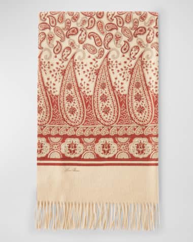 Loro Piana Paisley Cashmere Stole